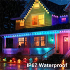 Smart WiFi RGBIC Permanent Outdoor LED Eaves Lights – App, Remote and Voice Control, Music Sync, Timer and Waterproof Design