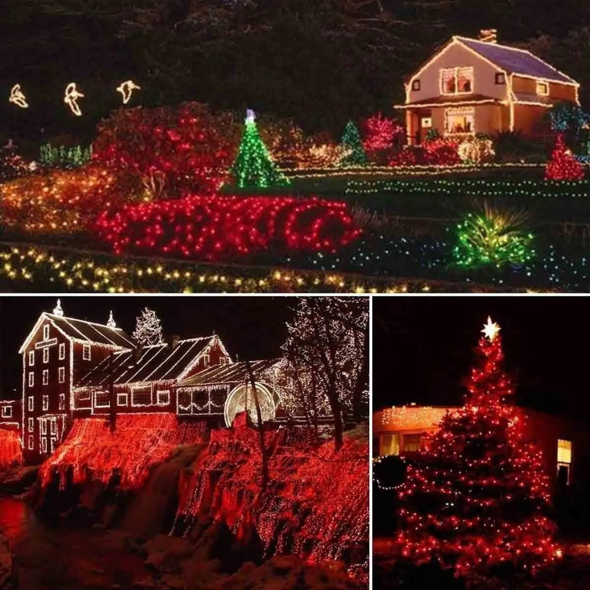 300 LED Solar String Lights – Waterproof Outdoor Fairy Lights with 8 Lighting Modes for Holiday Decoration