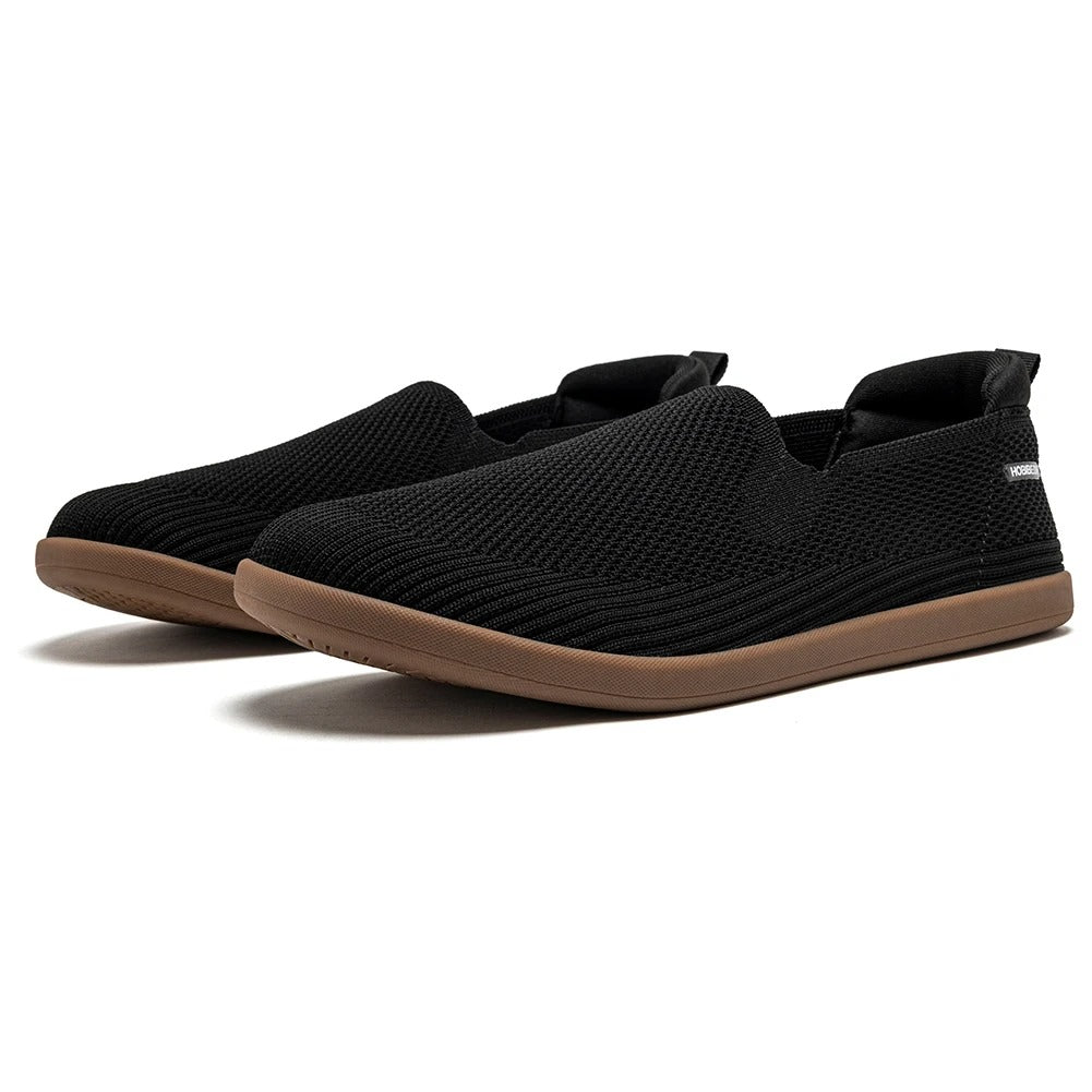 HOBIBEAR Women's Wide Toe Box Slip-On Sneakers – Breathable Mesh Walking Shoes
