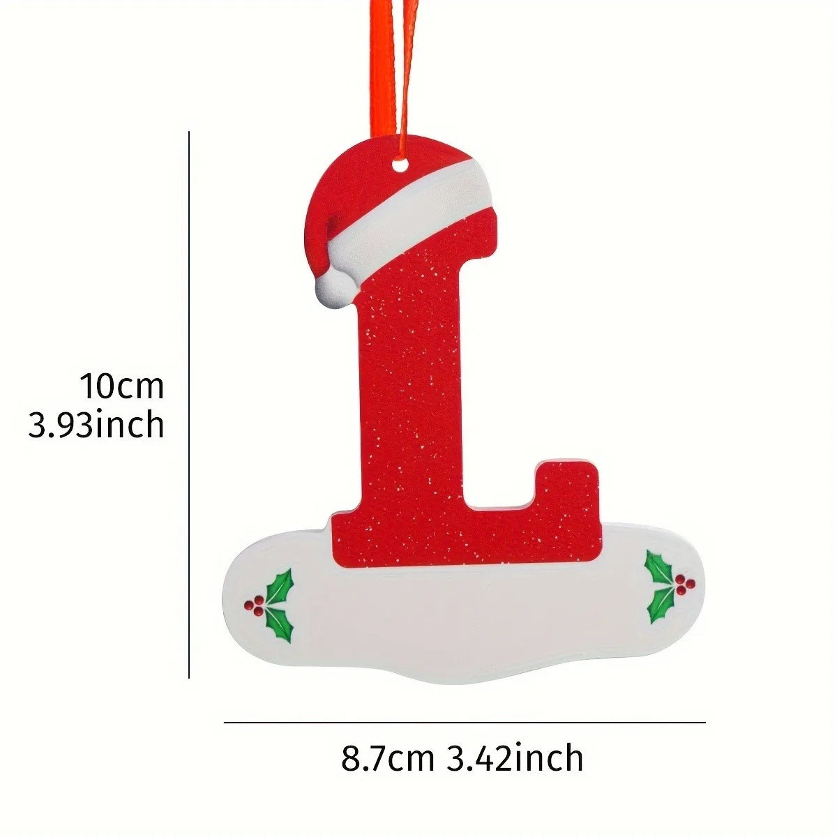 26-Letter Alphabet Christmas Ornaments – Hanging Tree Decorations for Holiday and New Year Celebrations
