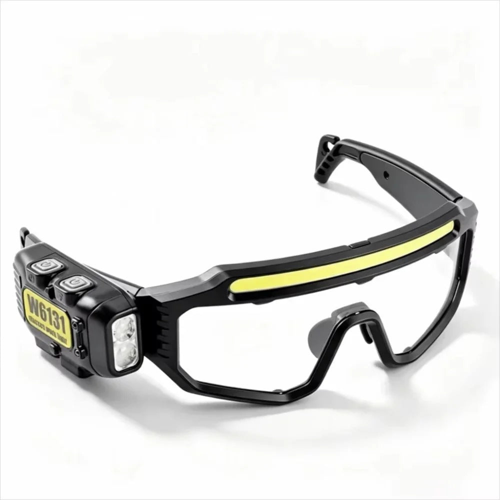 Rechargeable LED Sensor Glasses Headlamp