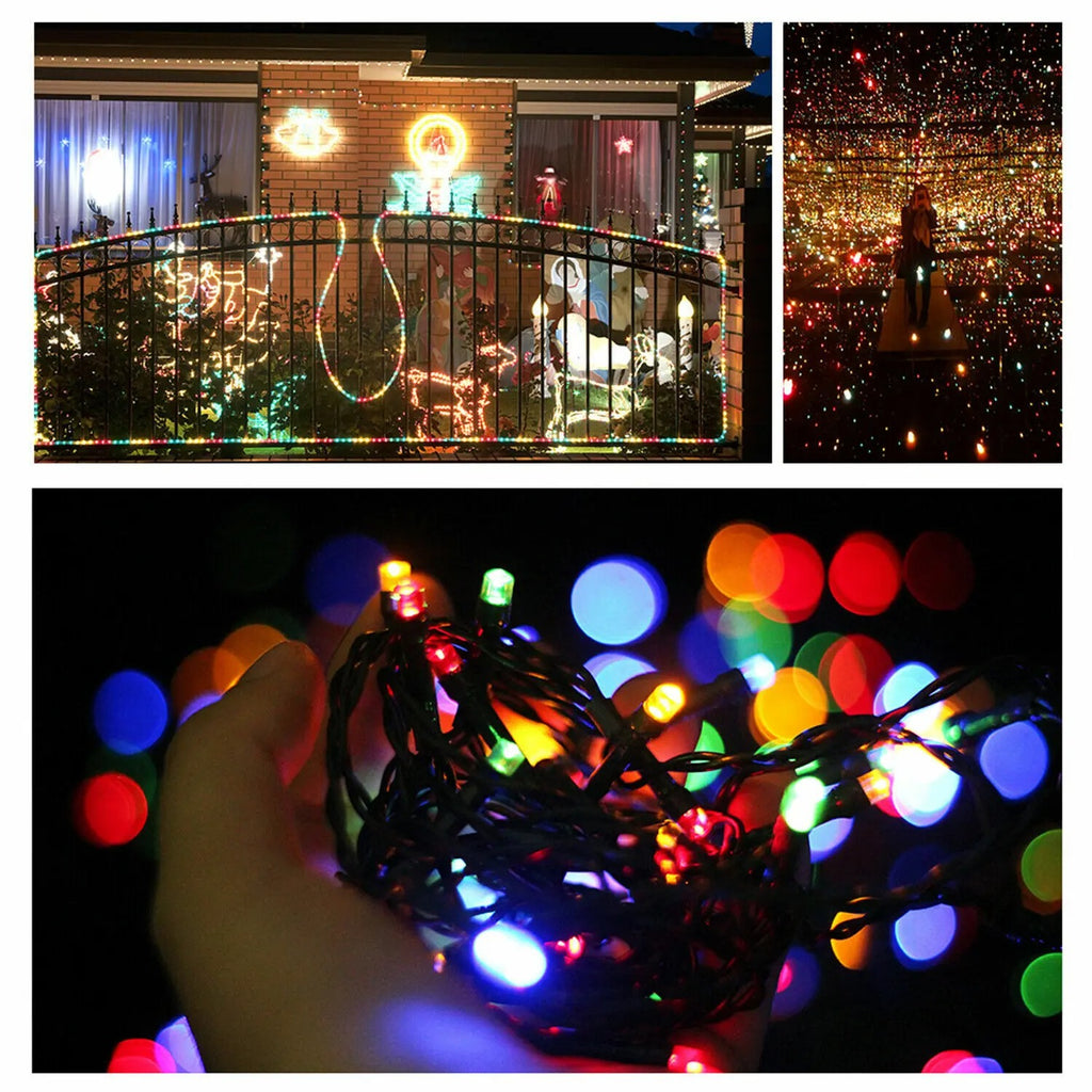 300 LED Solar String Lights – Waterproof Outdoor Fairy Lights with 8 Lighting Modes for Holiday Decoration