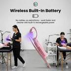 5W Mini Handheld LED UV Lash Lamp – Wireless Touch Control Eyelash Extension Light with Tweezers
