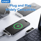 EAGET I30 USB-C Flash Drive, 64GB/128GB/256GB/512GB, LCD Display, 20W PD Fast Charging for Compatible Phones and Tablets