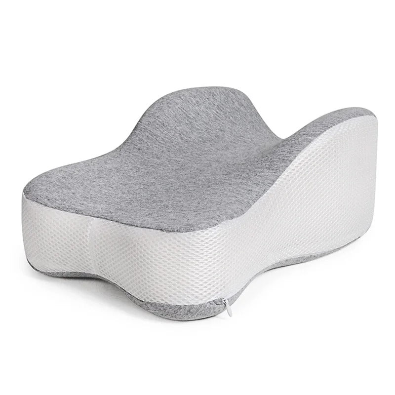 Long 14-Inch Side Sleeper Leg Pillow – Large Gray Knee and Thigh Support Cushion