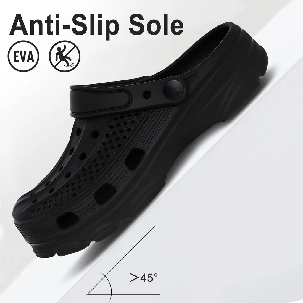 Bebealy Men's EVA Clogs – Non-Slip Garden and Beach Shoes