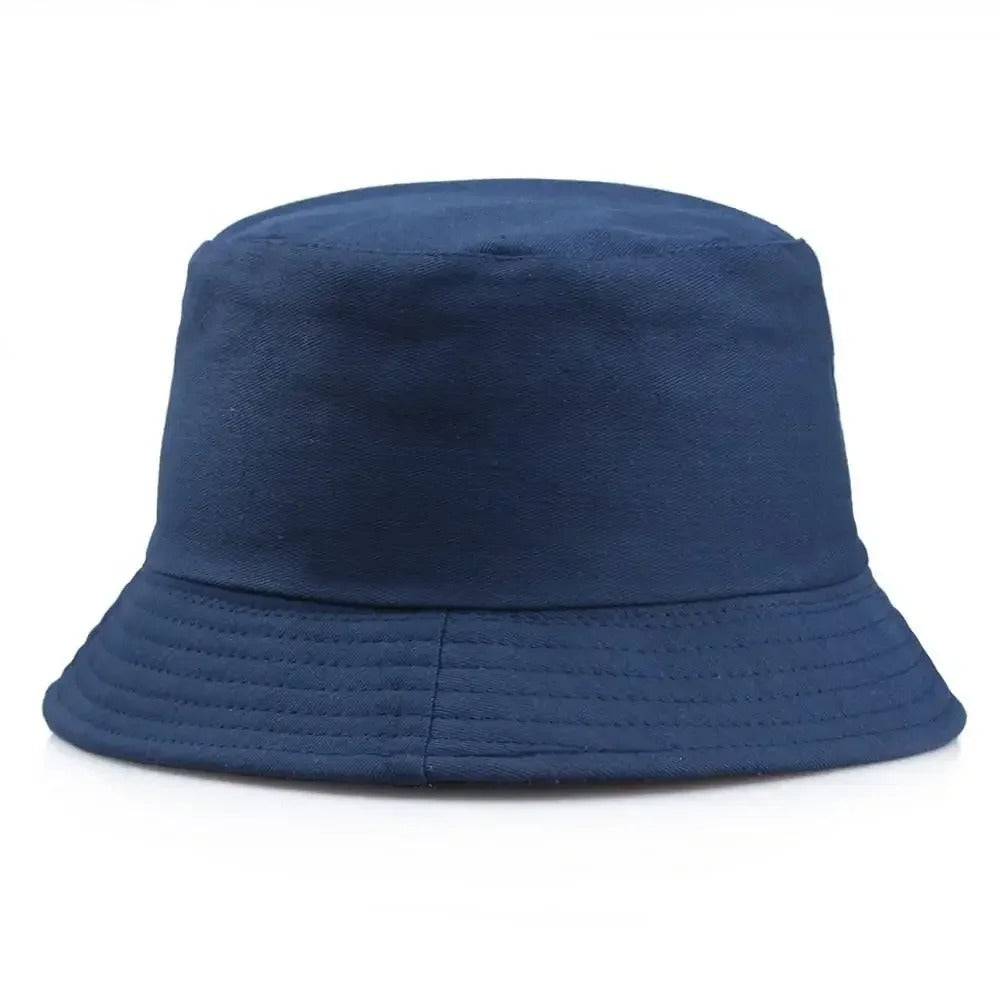 Unisex Cotton Bucket Hat – Custom Logo Printed Fisherman Hat for Casual Everyday Wear