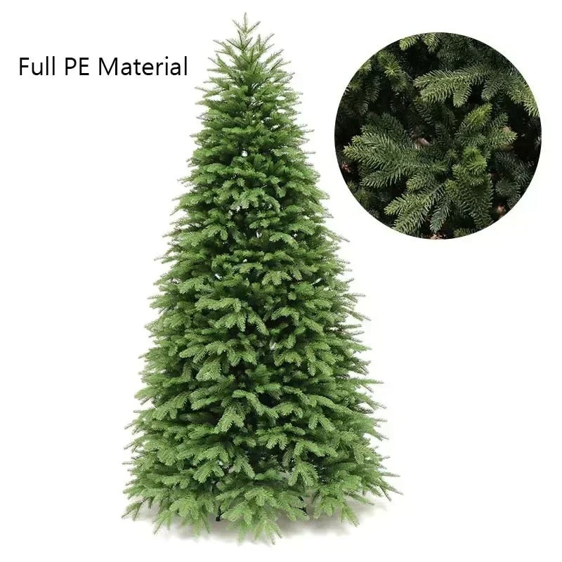 Artificial Christmas Tree – Full Green PE Pine Tree for Indoor Holiday and New Year Decorations