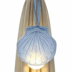 Shell-Shaped USB Rechargeable LED Night Light – Minimalist Hanging Bedside Lamp for Home Decor
