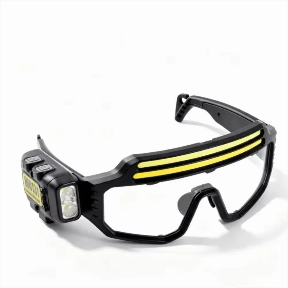 Rechargeable LED Sensor Glasses Headlamp