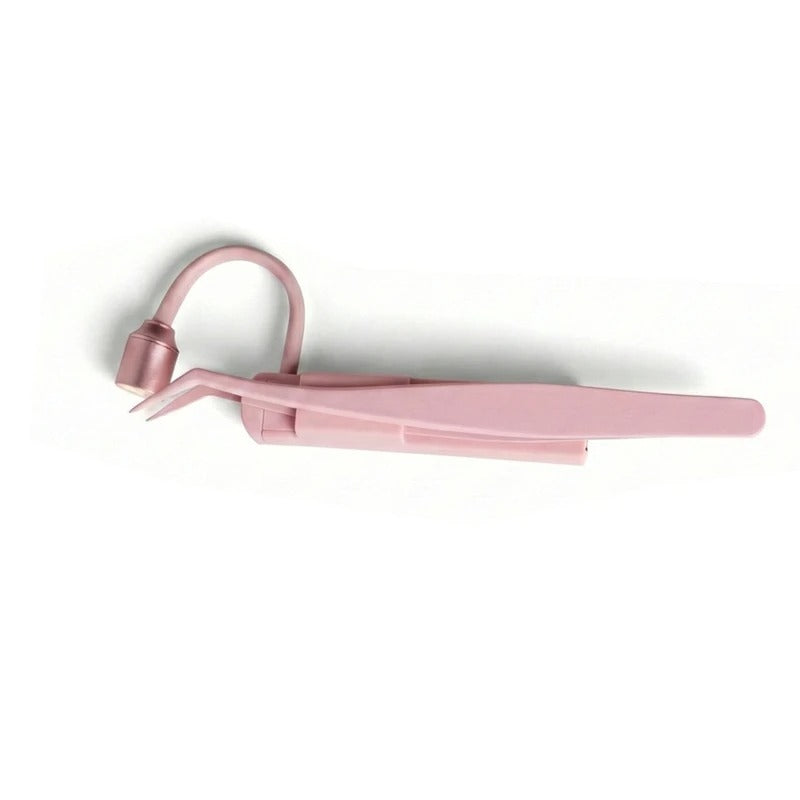 5W Mini Handheld LED UV Lash Lamp – Wireless Touch Control Eyelash Extension Light with Tweezers
