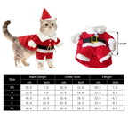 Small Pet Santa Claus Christmas Costume Outfit