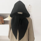 Y2K Knitted Balaclava Hat with Neck Collar