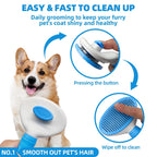 6-in-1 Pet Grooming Kit with Brush, Towel and Scrubber Gloves