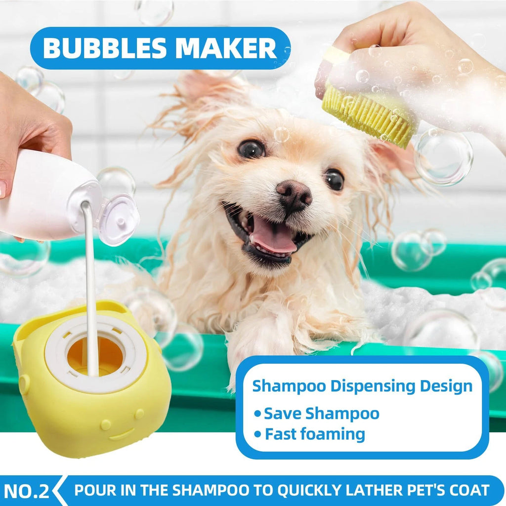 6-in-1 Pet Grooming Kit with Brush, Towel and Scrubber Gloves